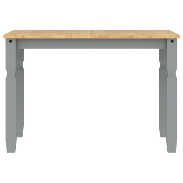 vidaXL Τραπεζαρία Corona Γκρι 112x60x75cm από Μασίφ Ξύλο Πεύκου 1 τεμ.