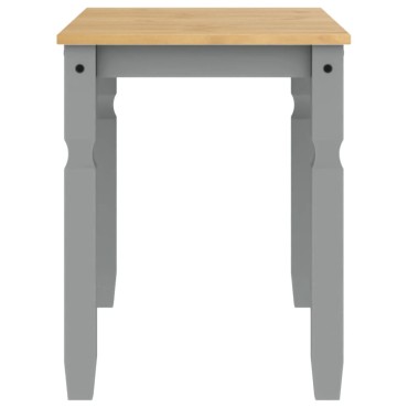vidaXL Τραπεζαρία Corona Γκρι 112x60x75cm από Μασίφ Ξύλο Πεύκου 1 τεμ.
