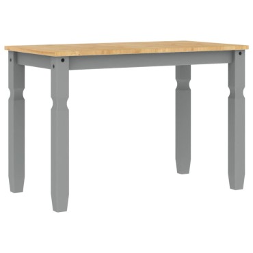 vidaXL Τραπεζαρία Corona Γκρι 112x60x75cm από Μασίφ Ξύλο Πεύκου 1 τεμ.