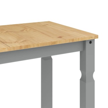 vidaXL Τραπεζαρία Corona Γκρι 112x60x75cm από Μασίφ Ξύλο Πεύκου 1 τεμ.