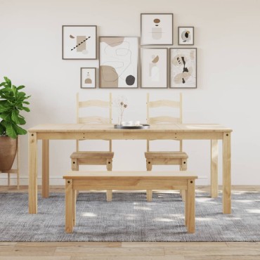vidaXL Τραπεζαρία Panama 180x90x75cm από Μασίφ Ξύλο Πεύκου 1 τεμ.