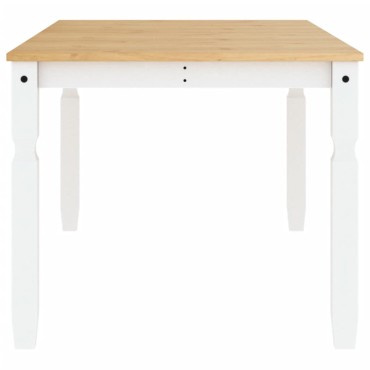 vidaXL Τραπεζαρία Corona Λευκό 180x90x75cm από Μασίφ Ξύλο Πεύκου 1 τεμ.