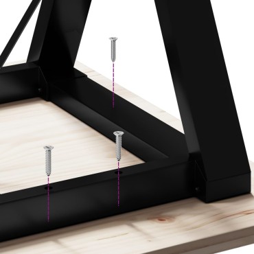 vidaXL Πόδια Τραπεζαρίας σε Σχήμα «Y» 60x60x73cm Ατσάλι 1 τεμ.