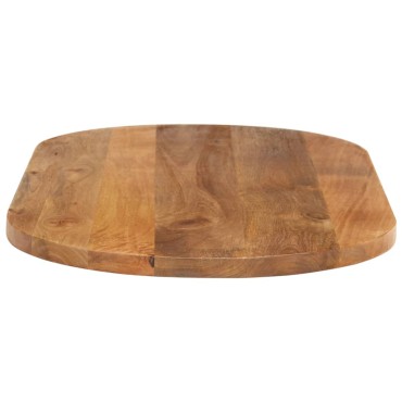 vidaXL Επιφάνεια Τραπεζιού Οβάλ 80x40x2,5cm Μασίφ Ξύλο Μάνγκο 1 τεμ.