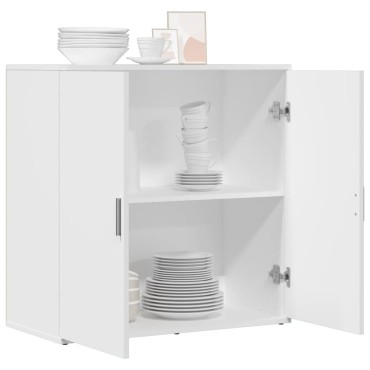 vidaXL Ραφιέρα Λευκή 79x38x80cm από Επεξεργασμένο Ξύλο 1 τεμ.