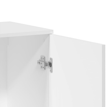 vidaXL Ραφιέρα Λευκή 79x38x80cm από Επεξεργασμένο Ξύλο 1 τεμ.
