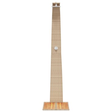 vidaXL Ντους Εξ. Χώρου Μπεζ 55x60x224 εκ. Συνθετικό Ρατάν/Ξύλο Ακακίας