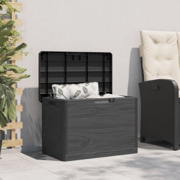 vidaXL Κουτί Μαξιλαριών Εξ Χώρου Ανθρακί 77,5x44,5x53cm Πολυπροπυλένιο