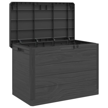 vidaXL Κουτί Μαξιλαριών Εξ Χώρου Ανθρακί 77,5x44,5x53cm Πολυπροπυλένιο