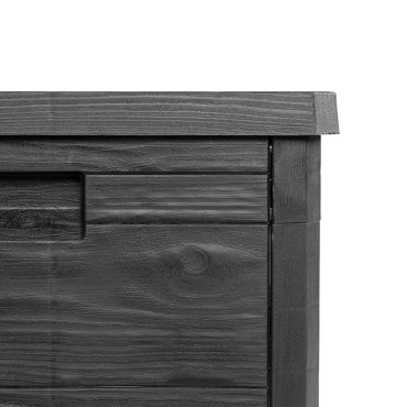vidaXL Κουτί Μαξιλαριών Εξ Χώρου Ανθρακί 77,5x44,5x53cm Πολυπροπυλένιο