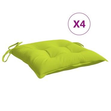 vidaXL Μαξιλάρια Καρέκλας 6 τεμ. Αν. Πράσινο 40x40x7cm Υφασμάτινα