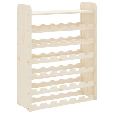 vidaXL Ραφιέρα Κρασιών με Επάνω Σανίδα 67,5x25x87cm Μασίφ Ξύλο Πεύκου 1 τεμ.