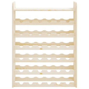 vidaXL Ραφιέρα Κρασιών με Επάνω Σανίδα 67,5x25x87cm Μασίφ Ξύλο Πεύκου 1 τεμ.