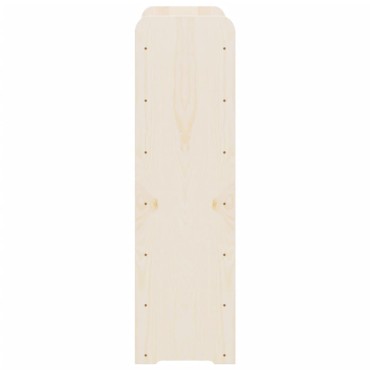 vidaXL Ραφιέρα Κρασιών με Επάνω Σανίδα 67,5x25x87cm Μασίφ Ξύλο Πεύκου 1 τεμ.