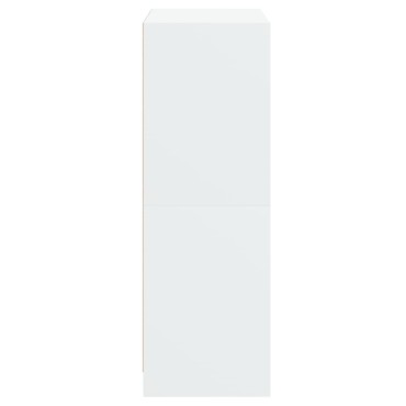 vidaXL Ντουλάπι με Πόρτες Λευκό 68x37x109cm από Επεξεργασμένο Ξύλο 1 τεμ.