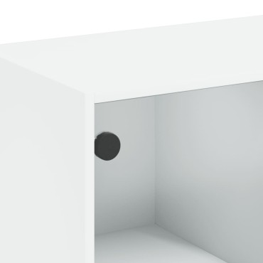 vidaXL Ντουλάπι με Πόρτες Λευκό 68x37x109cm από Επεξεργασμένο Ξύλο 1 τεμ.