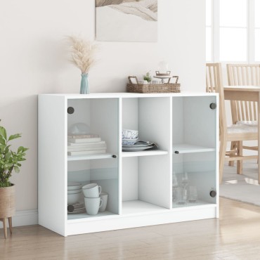 vidaXL Συρταριέρα Λευκή 102x37x75,5cm από Επεξεργασμένο Ξύλο 1 τεμ.