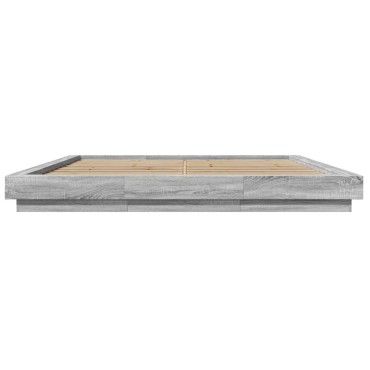 vidaXL Πλαίσιο Κρεβατιού Γκρι Sonoma 180x200 εκ. Επεξεργασμένο Ξύλο