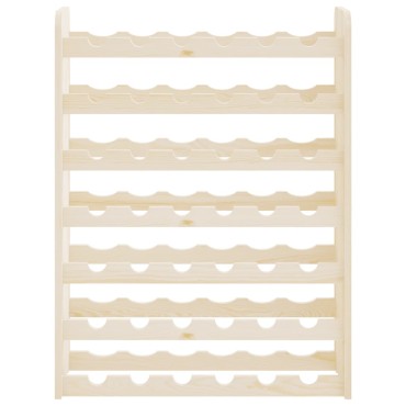 vidaXL Ραφιέρα Κρασιών 67,5x25x87cm από Μασίφ Ξύλο Πεύκου 1 τεμ.
