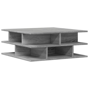 vidaXL Τραπεζάκι Σαλονιού Γκρι Sonoma 70x70x29cm Επεξεργασμένο Ξύλο 1 τεμ.