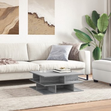 vidaXL Τραπεζάκι Σαλονιού Γκρι Sonoma 70x70x29cm Επεξεργασμένο Ξύλο 1 τεμ.