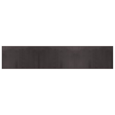 vidaXL Χαλί Ορθογώνιο Σκούρο Καφέ 60 x 300 εκ. Μπαμπού