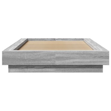 vidaXL Πλαίσιο Κρεβατιού Γκρι Sonoma 100x200 εκ. Επεξεργασμένο Ξύλο