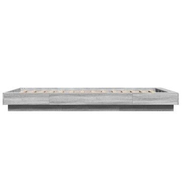 vidaXL Πλαίσιο Κρεβατιού Γκρι Sonoma 100x200 εκ. Επεξεργασμένο Ξύλο