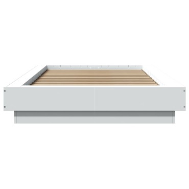 vidaXL Πλαίσιο Κρεβατιού Λευκό 100 x 200 εκ. Επεξεργ. Ξύλο