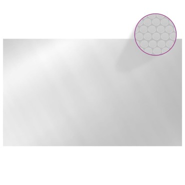 vidaXL Κάλυμμα Πισίνας Ορθογώνιο Ασημί 500x300 εκ. από Πολυαιθυλένιο