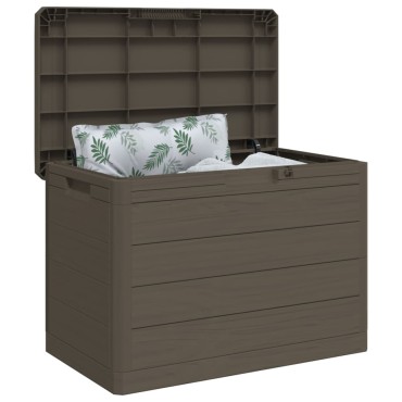 vidaXL Κουτί Μαξιλαριών Εξ Χώρου Καφέ 77,5x44,5x53cm Πολυπροπυλένιο