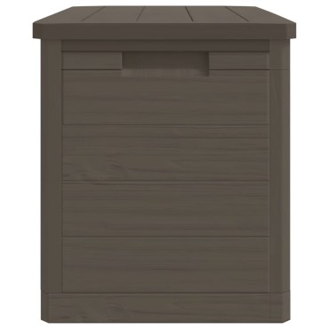 vidaXL Κουτί Μαξιλαριών Εξ Χώρου Καφέ 77,5x44,5x53cm Πολυπροπυλένιο