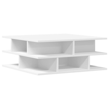 vidaXL Τραπεζάκι Σαλονιού Λευκό 70x70x29cm Επεξεργασμένο Ξύλο 1 τεμ.
