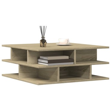 vidaXL Τραπεζάκι Σαλονιού Sonoma Δρυς 70x70x29cm Επεξεργασμένο Ξύλο 1 τεμ.