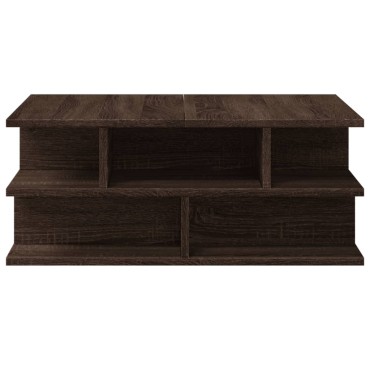 vidaXL Τραπεζάκι Σαλονιού Καφέ Δρυς 70x70x29cm από Επεξεργ. Ξύλο 1 τεμ.