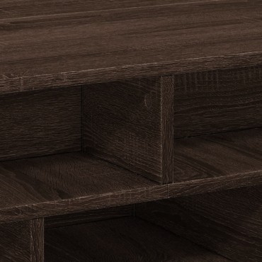 vidaXL Τραπεζάκι Σαλονιού Καφέ Δρυς 70x70x29cm από Επεξεργ. Ξύλο 1 τεμ.