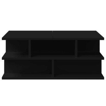 vidaXL Τραπεζάκι Σαλονιού Μαύρο 70x70x29cm Επεξεργασμένο Ξύλο 1 τεμ.