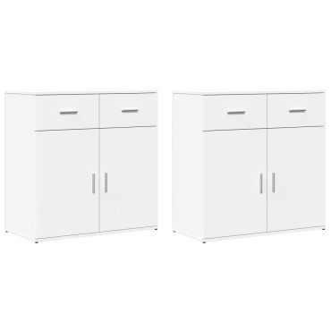 vidaXL Βοηθητικά Ντουλάπια 2 τεμ. 79x38x80cm από Επεξεργασμένο Ξύλο