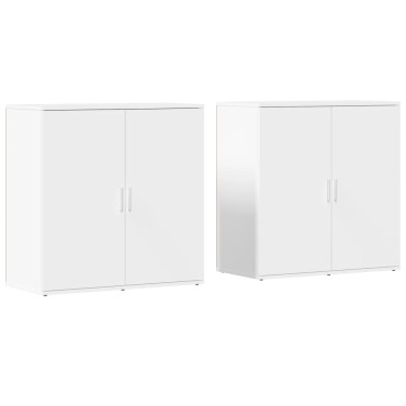 vidaXL Βοηθητικά Ντουλάπια 2 τεμ. 79x38x80cm από Επεξεργασμένο Ξύλο