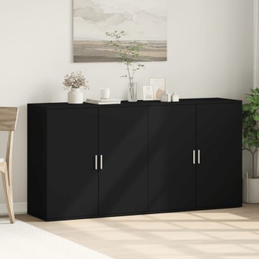 vidaXL Βοηθητικά Ντουλάπια 2 τεμ. 79x38x80cm από Επεξεργασμένο Ξύλο