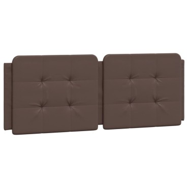 vidaXL Πλαίσιο Κρεβατιού με Κεφαλάρι Καφέ 120x200 εκ. Συνθετικό Δέρμα