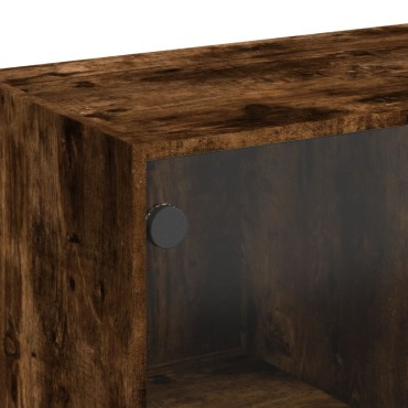 vidaXL Ντουλάπα με Πόρτες Καπν. Δρυς 68x37x142cm Επεξεργασμένο Ξύλο 1 τεμ.