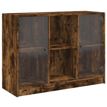 vidaXL Μπουφές Καπνιστή Δρυς 102x37x75,5cm Επεξεργασμένο Ξύλο 1 τεμ.