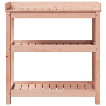 vidaXL Τραπέζι Κηπουρικής με Ράφια 82,5x45x86,5 εκ. Μασίφ Ψευδότσουγκα