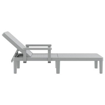 vidaXL Ξαπλώστρα Ρυθμιζόμενη σε 4 Ύψη 155,5x57x28cm Πολυπροπυλένιο 1 τεμ.