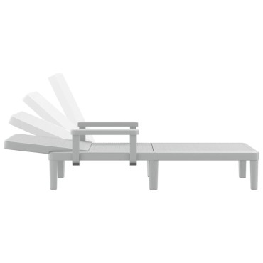 vidaXL Ξαπλώστρα Ρυθμιζόμενη σε 4 Ύψη 155,5x57x28cm Πολυπροπυλένιο 1 τεμ.