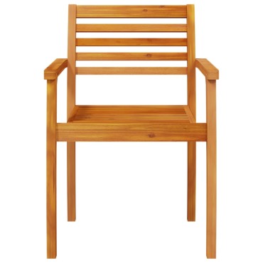 vidaXL Καρέκλες Κήπου 4 τεμ. 59x55x85cm από Μασίφ Ξύλο Ακακίας