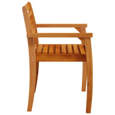 vidaXL Καρέκλες Κήπου 4 τεμ. 59x55x85cm από Μασίφ Ξύλο Ακακίας