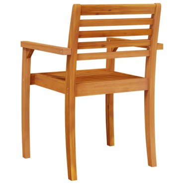 vidaXL Καρέκλες Κήπου 4 τεμ. 59x55x85cm από Μασίφ Ξύλο Ακακίας