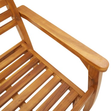 vidaXL Καρέκλες Κήπου 4 τεμ. 59x55x85cm από Μασίφ Ξύλο Ακακίας